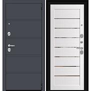 Дверь входная Porta R-3 8/П222 Graphite Pro/Wood Alaska, 2 замка, с ночной задвижкой