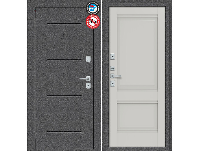 ДС Porta T2 104/К42 Nardo Grey/Антик Серебро 205*88 Левая