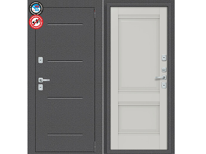 ДС Porta T2 104/К42 Nardo Grey/Антик Серебро 205*88 Левая