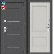 Дверь входная металлическая «Porta T2 104/К42» Антик Серебро/Nardo Grey