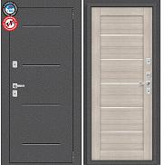 Дверь входная Porta T2 104/П22 с терморазрывом Антик Серебро/Cappuccino Veralinga, 2 замка, с ночной задвижкой