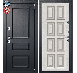 Дверь входная металлическая «Porta T4 403/К18» Букле Черный/Silk Road