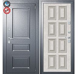 Дверь входная Porta T4 403/К18 с терморазрывом Букле Графит/Silk Road, 2 замка, с ночной задвижкой