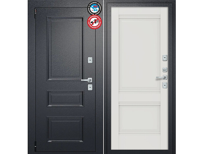 ДС Porta T4 403/К42 Alaska/Букле Черный 205*88 Левая