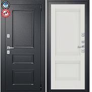 Дверь входная Porta T4 403/К42 с терморазрывом Букле Черный/Alaska, 2 замка, с ночной задвижкой