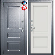 Дверь входная Porta T4 403/К42 с терморазрывом Букле Графит/Alaska, 2 замка, с ночной задвижкой