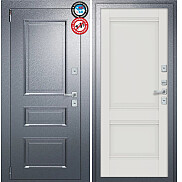 Дверь входная Porta T4 403/К42 с терморазрывом Букле Графит/Alaska, 2 замка