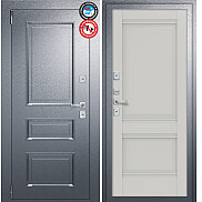 Дверь входная Porta T4 403/К42 с терморазрывом Букле Графит/Nardo Grey, 2 замка, с ночной задвижкой
