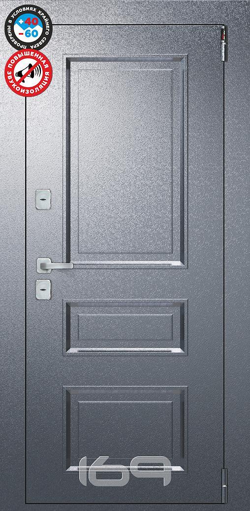 Входная дверь ДС Porta T4 403/К42 Nardo Grey/Букле Графит 205*88 Левая ...