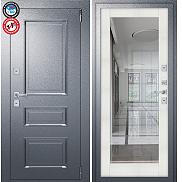 Дверь входная металлическая «Porta T4 403/П15» Букле Графит/Bianco Veralinga
