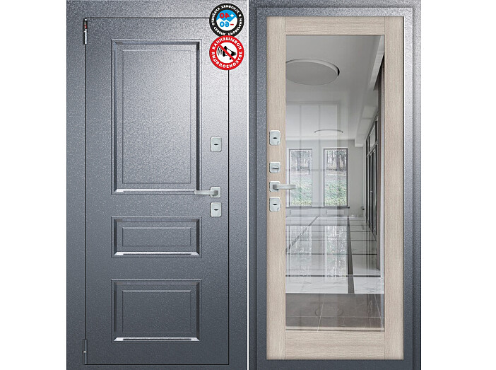 ДС Porta T4 403/П15 Cappuccino Veralinga R/Букле Графит 205*88 Левая