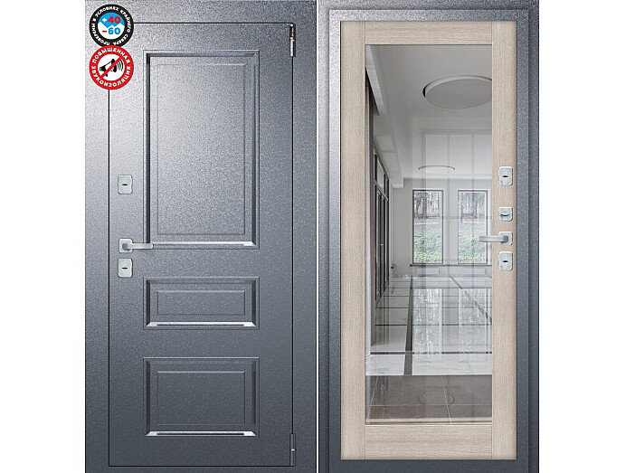 ДС Porta T4 403/П15 Cappuccino Veralinga R/Букле Графит 205*88 Правая