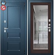 Дверь входная Porta T4 403/П15 с терморазрывом Букле Мирана/Wenge Veralinga, с зеркалом, 2 замка, с ночной задвижкой