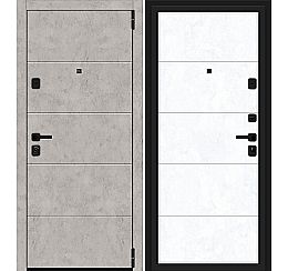 Дверь входная металлическая «Porta M-3P 4.4» Grey Art/Snow Art