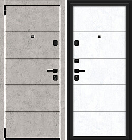 Дверь входная Porta M-3P 4.4 Grey Art/Snow Art, 2 замка