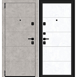 Дверь входная Porta M-3P 4.4 Grey Art/Snow Art, 2 замка