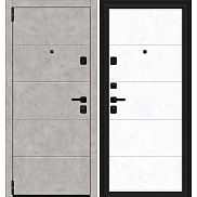 Дверь входная Porta M-3P 4.4 Grey Art/Snow Art, 2 замка, с ночной задвижкой