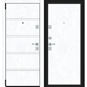 Дверь входная Porta M-3P 8.П50 Snow Art/Snow Art, 2 замка