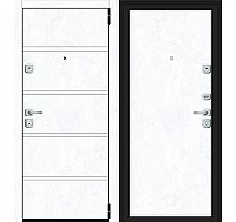 Дверь входная Porta M-3P 8.П50 Snow Art/Snow Art, 2 замка, с ночной задвижкой