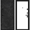ДС Porta M-3P П50/П50 Black Stone/Silky Way/Лунный камень/BE 205*88 Левая