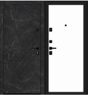 Дверь входная Porta M-3P П50/50 Black Stone/Silky Way, 2 замка, с ночной задвижкой