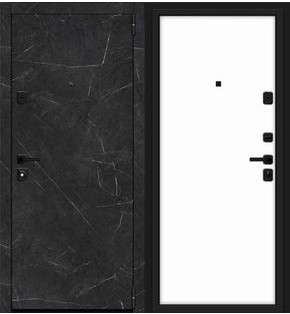 Дверь входная Porta M-3P П50/50 Black Stone/Silky Way, 2 замка, с ночной задвижкой