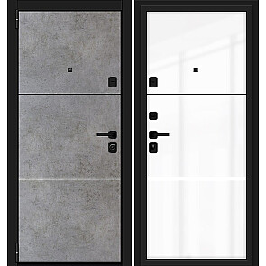 Дверь входная Porta M-3P П50/50 (AB-4) Dark Concrete/Angel, 2 замка
