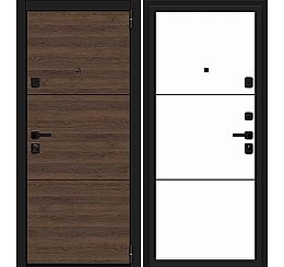 Дверь входная Porta M-3P П50/50 (AB-4) Tobacco Greatwood/Silky Way, 2 замка, с ночной задвижкой