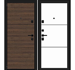 Дверь входная Porta M-3P П50/50 (AB-4) Tobacco Greatwood/Silky Way, 2 замка, с ночной задвижкой