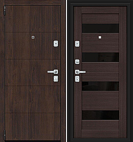 Дверь входная Porta M-3 4.П23\4 Almon 28/Wenge Veralinga/Black Star, 2 замка