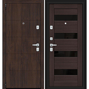 Дверь входная Porta M-3 4.П23\4 Almon 28/Wenge Veralinga/Black Star, 2 замка