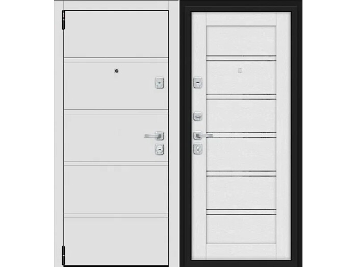 ДС Porta M-3 8/Л28 White Stark/Virgin MG/Лунный камень 205*88 Левая