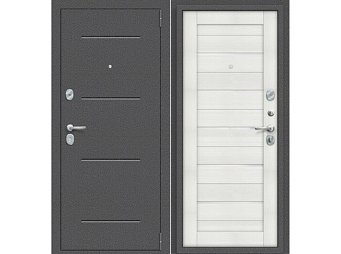 ДС Porta S-2P 104/П22 Bianco Veralinga WW/Антик Серебро 205*88 Левая