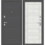 Дверь входная Porta S-2P 104/П22 Антик Серебро/Bianco Veralinga/White Waltz, 2 замка, с ночной задвижкой
