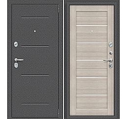 Дверь входная металлическая «Porta S-2P 104/П22» Антик Серебро/Cappuccino Veralinga