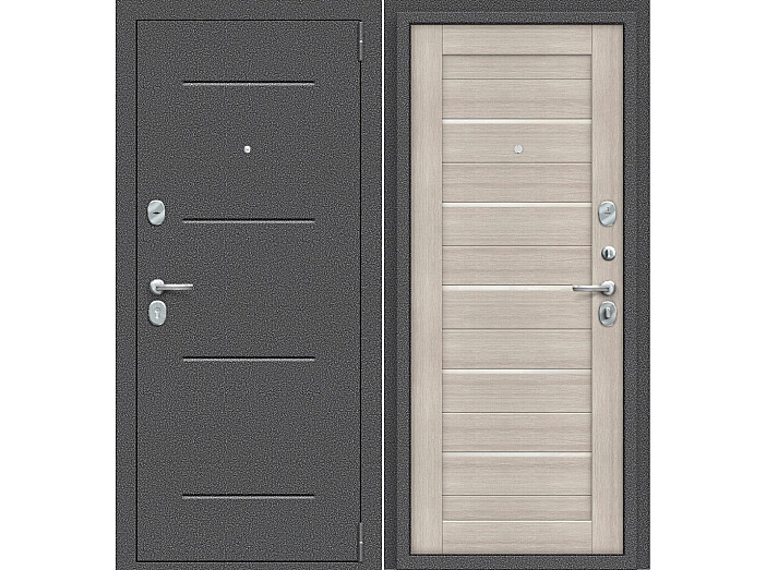 ДС Porta S-2P 104/П22 Cappuccino Veralinga WP/Антик Серебро 205*88 Правая