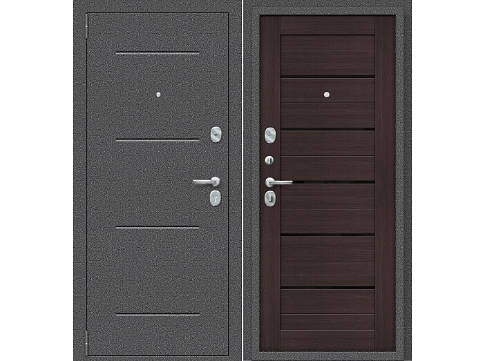 ДС Porta S-2P 104/П22 Wenge Veralinga BS/Антик Серебро 205*98 Левая