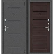 Дверь входная Porta S-2P 104/П22 Антик Серебро/Wenge Veralinga/Black Star, 2 замка, с ночной задвижкой