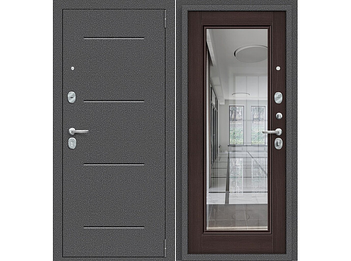 ДС Porta S-2P 104/П61 Wenge Veralinga R/Антик Серебро 205*88 Левая