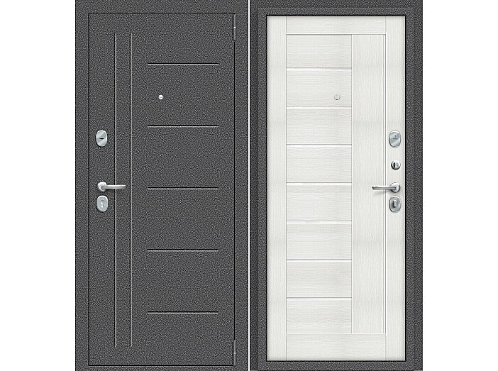 ДС Porta S-2P 109/П29 Bianco Veralinga WW/Антик Серебро 205*88 Левая