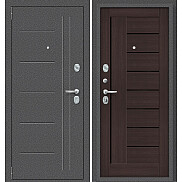 Дверь входная Porta S-2P 109/П29 Антик Серебро/Wenge Veralinga, 2 замка, с ночной задвижкой