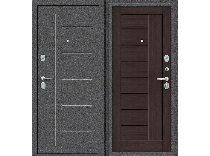 ДС Porta S-2P 109/П29 Wenge Veralinga BS/Антик Серебро 205*98 Левая