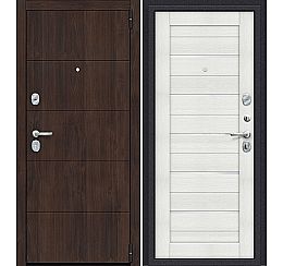 Дверь входная металлическая «Porta S-3P 4/П22» Almon 28/Bianco Veralinga WW