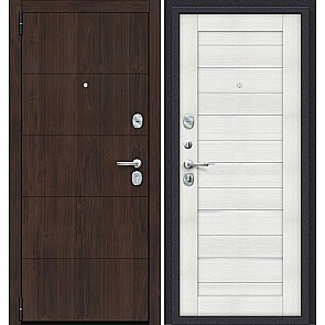 Дверь входная Porta S-3P 4/П22 Almon 28/Bianco Veralinga/White Waltz, 2 замка