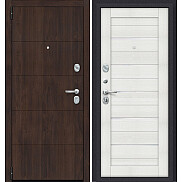 Дверь входная Porta S-3P 4/П22 Almon 28/Bianco Veralinga/White Waltz, 2 замка, с ночной задвижкой