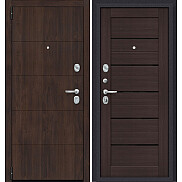 Дверь входная Porta S-3P 4/П22 Almon 32/Wenge Veralinga/Black Star, 2 замка, с ночной задвижкой