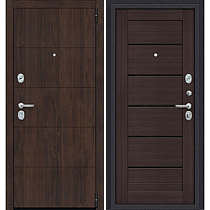 Дверь входная Porta S-3P 4/П22 Almon 28/Wenge Veralinga/Black Star, 2 замка