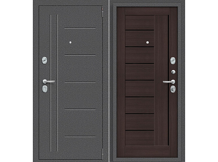 ДС Porta S-2 109/П29 Wenge Veralinga BS/Антик Серебро 205*98 Правая
