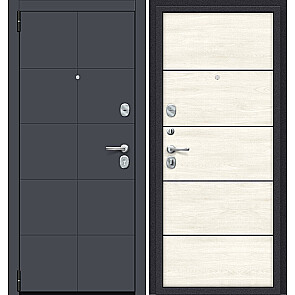 Дверь входная Porta S-3P 10/П50 Nordic Oak/Лунный камень, 2 замка