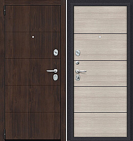 Дверь входная Porta S-3P 4/П50 Almon 28/Cappuccino Veralinga, 2 замка